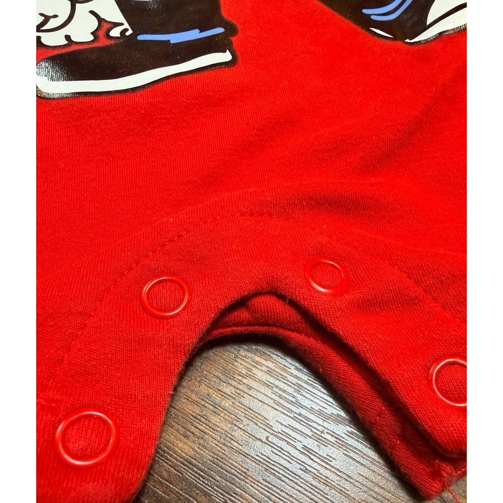 Vintage infant romper one piece outfit. Fire fighter size 0-3 months. - Picture 3 of 6